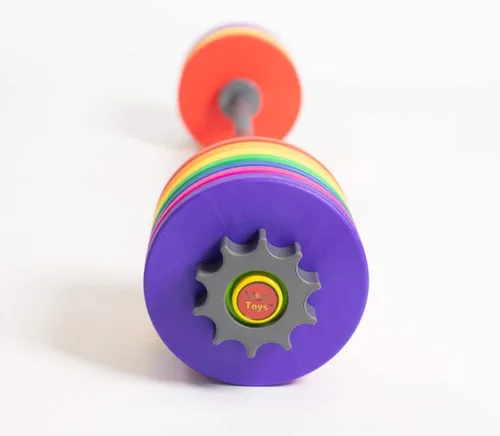 Miniatura 6 de WOD Toys Placas de parachoques de colores mini – Placas de parachoques adicionales para la barra Mini – Juguetes de fitness seguros y duraderos
