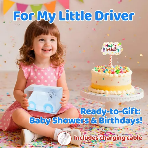 Miniatura 8 de Linda luz nocturna para bebés y niños en forma de coche, regulable+1800mAh recargable+temporizador+portátil+de silicona+esponjosa, lámpara de noche