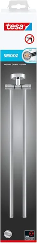 Miniatura 3 de tesa SMOOZ - Toallero con brazo oscilante – Toallero de dos brazos sin taladro, metal cromado e inoxidable para el baño con brazos giratorios