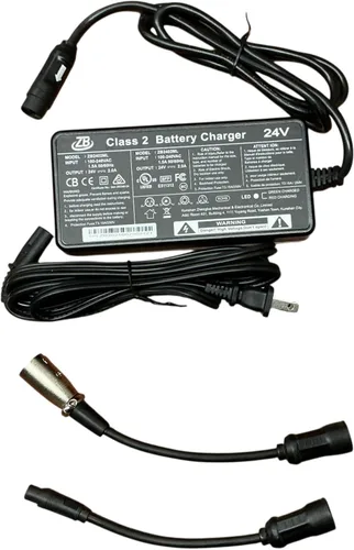 Cargador de batería de litio 24V 2A para silla de ruedas plegable