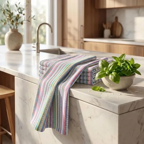 Miniatura 6 de Urban Villa Toallas de cocina 100% algodón para cocina (juego de 6) 20"x30" toallas de cocina altamente absorbentes, juego de ropa de cocina