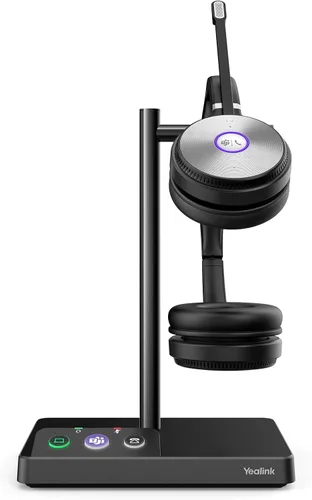 Yealink WH62 Auriculares inalámbricos DECT Teams Zoom UC certificado, trabajo para PC, computadora portátil, Mac, escritorio de oficina, teléfono