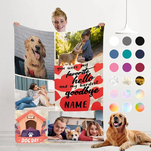 Miniatura 20 de Manta personalizada con imagen/foto – Manta de franela personalizada para mujeres y hombres – Manta personalizada para regalos de Navidad, San Solo