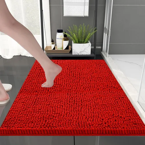 Miniatura 8 de BOANKODU Alfombras de baño de 20 x 31 pulgadas, ultra suaves y absorbentes, de secado rápido, lavables a máquina, alfombra de baño de felpilla