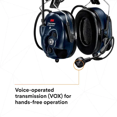 Miniatura 4 de 3M PELTOR WS LiteCom PRO III - Auriculares, casco duro adjunto, durabilidad de grado profesional, radio de comunicación bidireccional inalámbrica