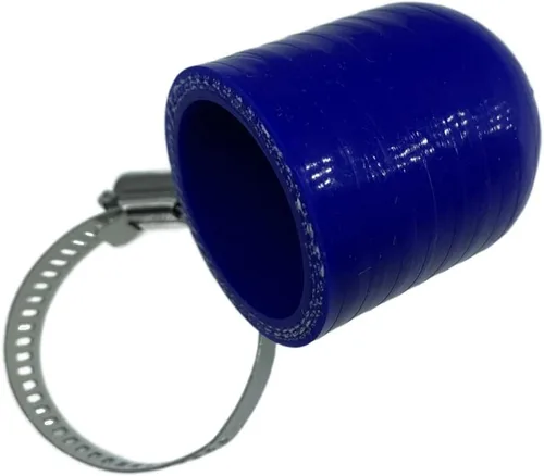Miniatura 22 de Tapa de Refrigerante de Silicona Reforzada Universal Negra de 1/4" (6.5mm) con Abrazadera para Calentador de Derivación Puerto de Agua al Vacío Kit