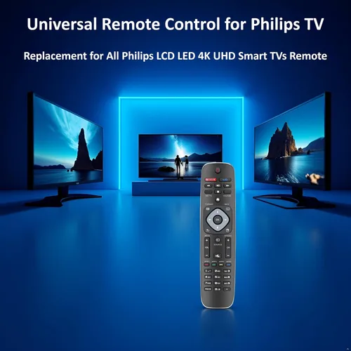 Miniatura 2 de Mando a distancia universal para Philips TV, repuesto para todos los televisores inteligentes Philips LCD LED 4K UHD