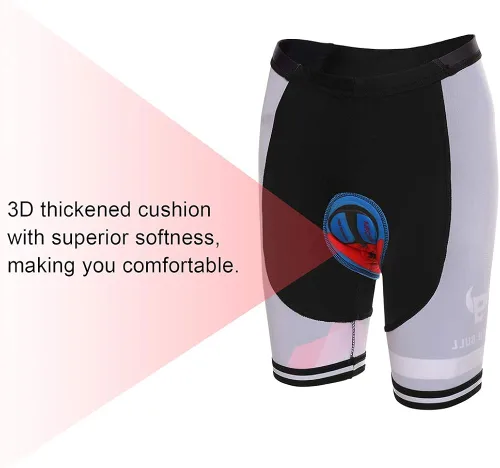 Miniatura 6 de Maillot de ciclismo de manga corta para mujer, ropa de bicicleta de carretera, pantalones cortos acolchados