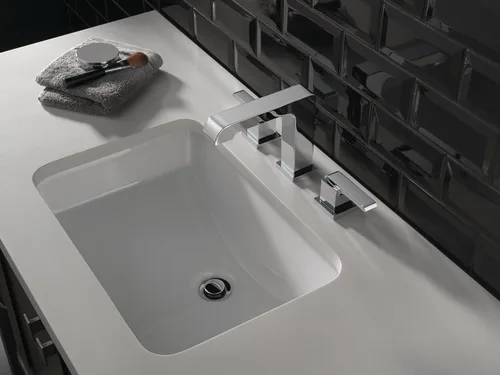 Miniatura 4 de DELTA FAUCET Ara - Grifo de baño generalizado de níquel cepillado, grifo de baño de 3 agujeros, tecnología de sello de diamante, ensamblaje