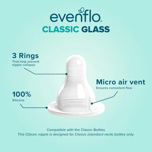 Miniatura 5 de Evenflo 4oz Twist Botella de vidrio – Set – 6PK