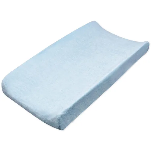 HonestBaby Funda para cambiador de algodón orgánico unisex para bebé y pijamas para niños pequeños, azul claro (algodón terry), paquete de 1 unidad