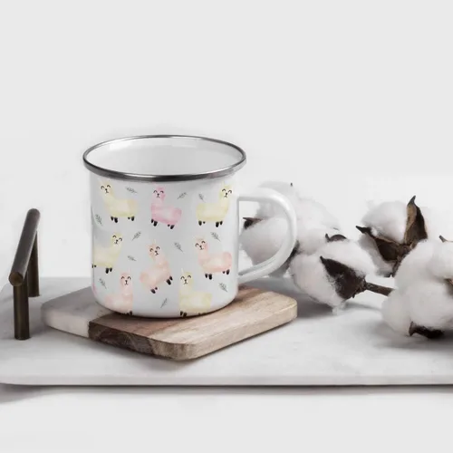 Miniatura 2 de Andaz Press Taza de café de acero inoxidable con temática de alpaca de llama de 11 onzas, regalo de broma, colorido bohemio con gráficos de llama