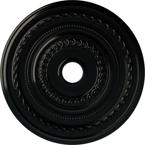 Miniatura 55 de Ekena Millwork CM25COFCS Cole Medallón de Techo, 25 3/8"OD x 3 3/8"ID x 1 3/8"P, pintado a mano Flash Cobre