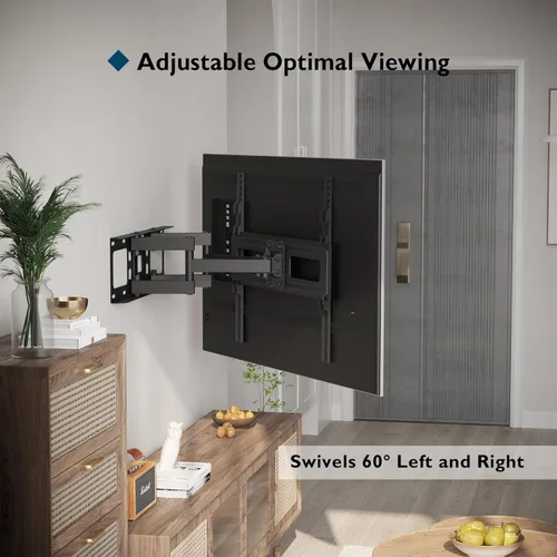 Miniatura 3 de BONTEC - Soporte de pared para TV de movimiento completo para televisores de 23 a 70 pulgadas, capacidad de hasta 45 kg, VESA máx. 400 x 400 mm