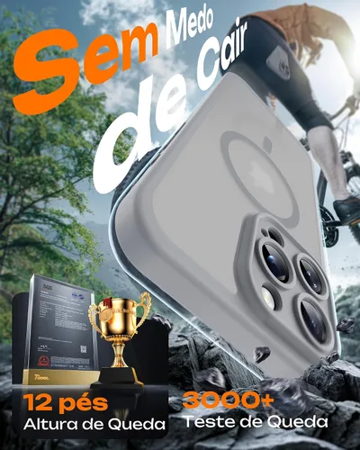Miniatura 907 de TOCOL Funda para iPhone 11, compatible con Magsafe, protección completa de cámara, imanes integrados, protección contra caídas, funda translúcida