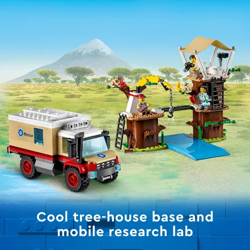 Miniatura 4 de LEGO City Wildlife Rescue Camp 60307 Kit de construcción; juego de animales; juguete superior para niños de 6 años en adelante; nuevo 2021