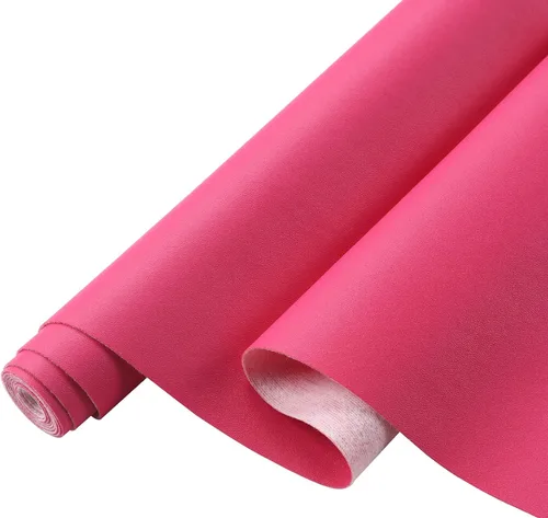 Miniatura 21 de Picheng Sábanas lisas de piel sintética de color sólido de 13.8 x 53 pulgadas, rollo de piel sintética suave muy adecuado para hacer manualidades