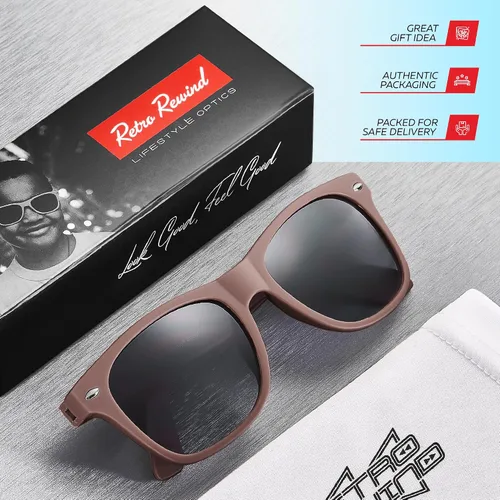 Miniatura 260 de Retro Rewind Lentes de sol para niños y niñas de 3 a 12 años, inastillables, UV400, lentes de sol para niños pequeños