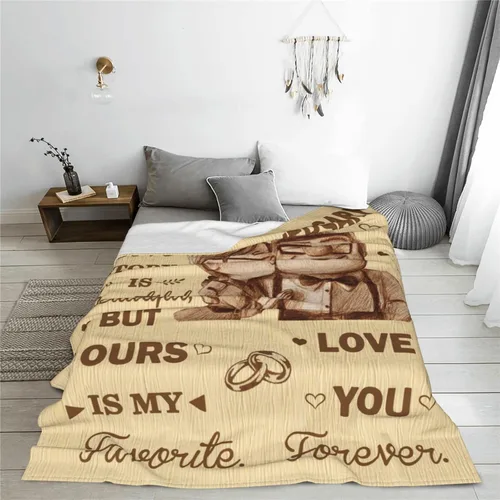 Miniatura 4 de Manta de aniversario para él y ella, regalo romántico de aniversario de boda, para esposa, marido, el mejor regalo de feliz aniversario