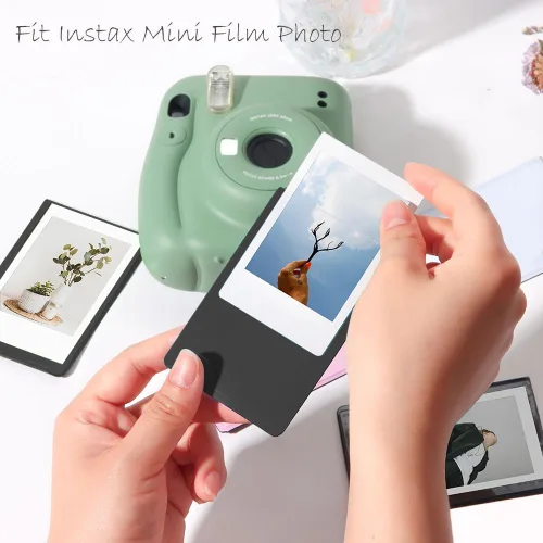 Miniatura 3 de Orga'Neat - Marco de fotos magnético de 2 x 3 para refrigerador de Fujifilm Instax Mini película instantánea, marcos magnéticos para nevera, pequeño