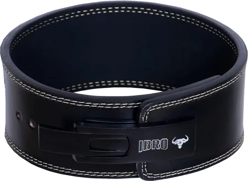 Miniatura 13 de IBRO Cinturón de palanca para levantamiento de pesas – Cinturón de 8 mm, 10 mm o 13 mm de potencia extrema y resistencia en cuero genuino - Para