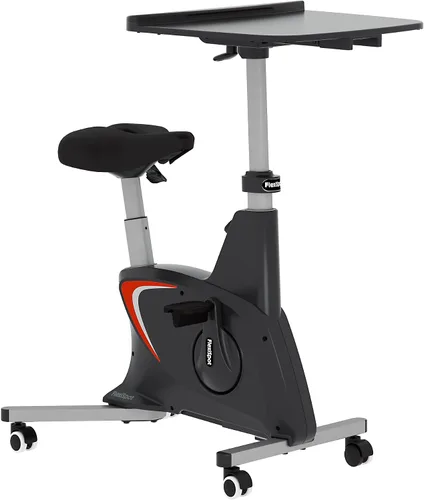 Miniatura 14 de FLEXISPOT Bicicleta de ejercicio con escritorio 2D, bicicleta bajo escritorio que ahorra espacio con escritorio removible, bicicletas estacionarias