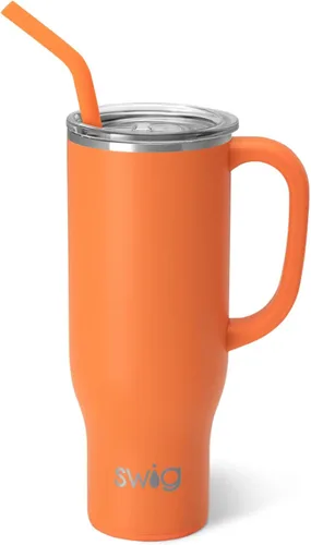 Miniatura 31 de Swig Life Mega Taza de 30 oz, Vaso de 30 oz con Asa y Pajita, Compatible con Portavasos, Apto para Lavavajillas, Vaso Aislado Extra Grande, Botella