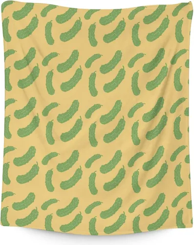 Miniatura 16 de Manta de regalo de Pickle, manta divertida de 30 x 40 pulgadas para adultos y niños, ligera, afelpada, suave, acogedora, cálida, mantas de franela