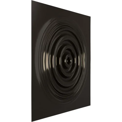 Miniatura 2 de Ekena Millwork 19 5/8 pulgadas de ancho x 19 5/8 pulgadas de alto, Shallow EnduraWall Panel decorativo de pared 3D, carbón