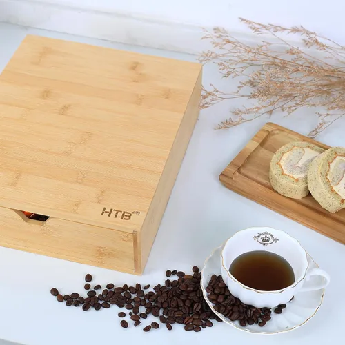 Miniatura 2 de HTB Cajón de almacenamiento de cápsulas de café para organizar cápsulas Nespresso, puede usarse en estación de café, cocina, hogar, oficina