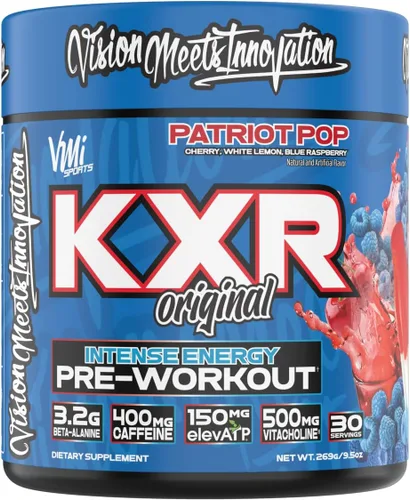 Miniatura 30 de KXR - Polvo energético para preentrenamiento, bebida energética intensa para hombres y mujeres, sin creatina, mejora el rendimiento, enfoque
