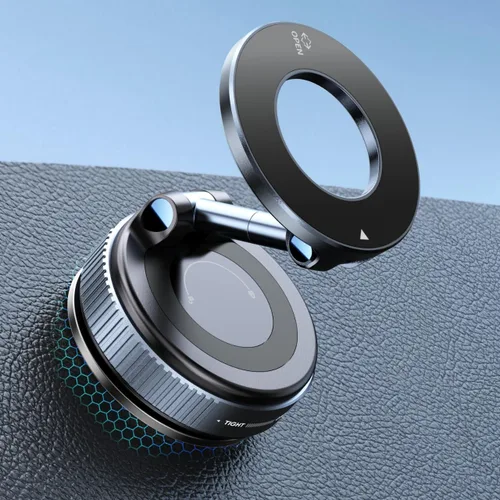 snanlen Soporte magnético de teléfono de vacío de nano gel de 360° mejorado para Magsafe [108 + libras de succión más fuerte y 3000gf magnético más