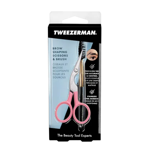 Miniatura 6 de Tweezerman Exclusivas Tijeras y Cepillo para Cejas con Rosa de Té Tea rose