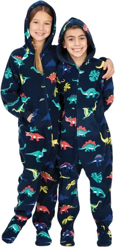 Miniatura 4 de Footed Pajamas - Enterizo con capucha a juego para la familia Suéteres de una pieza para niños, niñas, hombres, mujeres y mascotas, unisex, Naranja