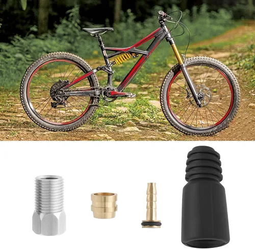 Miniatura 4 de Juego de 8 unidades de manguera de freno de disco hidráulico para bicicleta, manguera de freno de oliva, kit de reparación de tornillos de púa