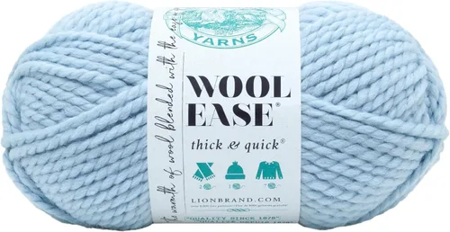 Miniatura 104 de Lion Brand Yarn - Ovillo de lana Wool-Ease Thick & Quick color fuerza aérea