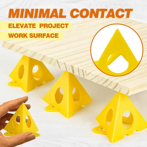 Miniatura 4 de KATA Soportes piramidales para pintores: 36 piezas de pirámides de pintura para puertas de gabinetes, pintura y vertido, mini trípodes de pintura