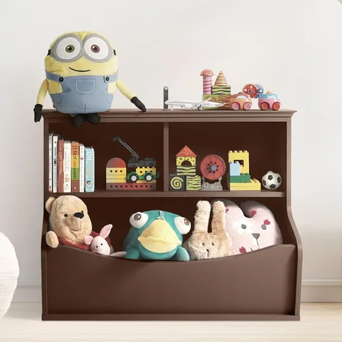 Miniatura 11 de CAPHAUS Organizador de almacenamiento de juguetes para niños, cubículo de almacenamiento abierto, gabinete multifuncional de almacenamiento de B.
