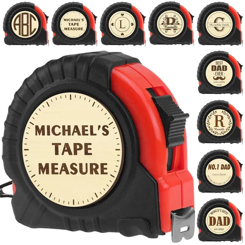 Cinta métrica personalizada grabada para papá, 10 pies, nombre personalizado, foto, regalos para el día del padre, abuelo, hombres, herramienta
