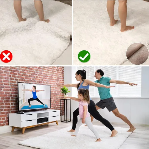 Miniatura 3 de Almohadilla antideslizante para suelos de madera dura, almohadillas para suelos de azulejos, tapete antideslizante para debajo de la alfombra