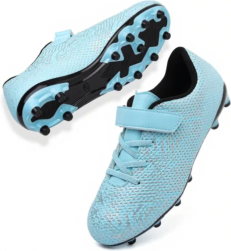 Tacos de fútbol para niños y niñas, zapatos de fútbol de césped para jóvenes, zapatos de fútbol AG