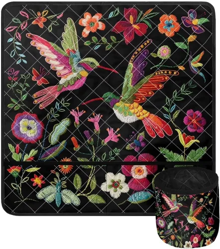 Miniatura 9 de Alfombrilla para máquina de coser con estampado de manzanas rojas para mesa con bolsillos, resistente al polvo, compatible con máquina de coser