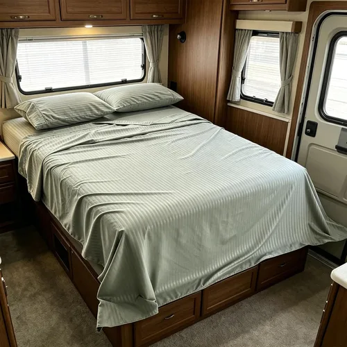 Miniatura 45 de Kingnex Sábanas a rayas para sofá cama de 36 x 72 pulgadas, tamaño individual para sofá cama, microfibra suave de doble cepillado 1800, 3 piezas