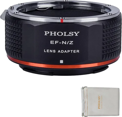 Miniatura 15 de PHOLSY Adaptador de Montura de Lente FTZ con Anillo de Control de Apertura para Lentes Nikon F (Tipo G) a Cuerpo de Cámara Nikon Z Compatible