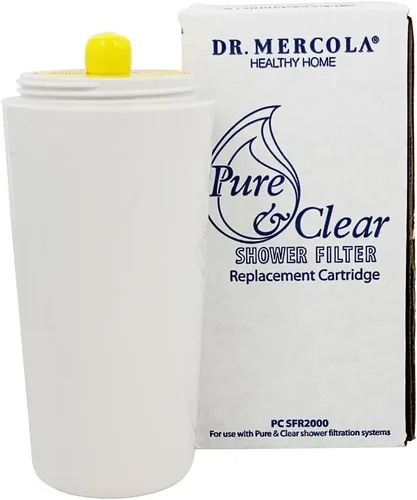 Dr. Mercola Cartucho de repuesto para filtro de ducha SFR2000 - Sistema de filtración de agua de varias etapas - Minerales de cobre natural y zinc -