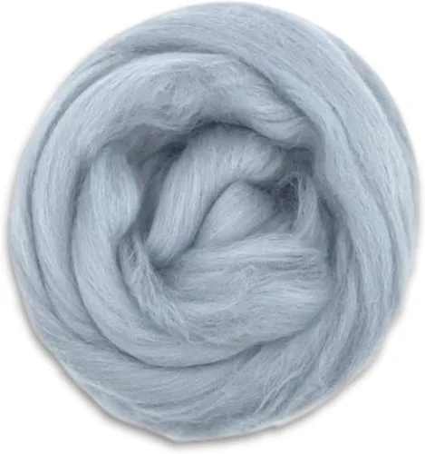 Miniatura 6 de Revolution Fibers Lana Corriedale teñida 8.2 onzas de parte superior de lana peinada de primera calidad 26 micras, 100% lana Corriedale pura