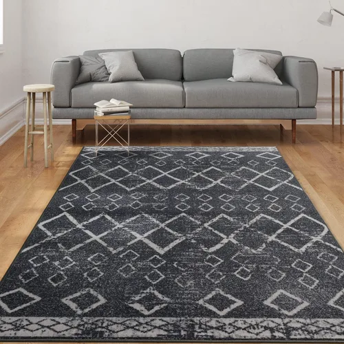 Miniatura 11 de Antep Rugs - Alfombras antideslizantes de 2 x 7 pies (antideslizante) con parte trasera de goma, de estilo antiguo, bohemio, marroquí y con pelo Azul