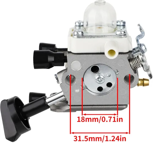 Miniatura 2 de HUZTL Carburador BG86 para Stihl BG86C SH86 SH86C BG86CE BG86Z BG86CEZ Soplador de hojas Reemplaza C1M-S261B 4241-120-0623 4241-120-0616 con filtro