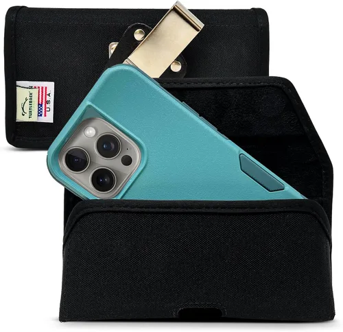 Miniatura 13 de Turtleback Clip para cinturón para iPhone 16 Pro, 16e, 15 Pro 14 Pro 13 Pro - Grande: se adapta con fundas de estilo voluminoso Defender, nailon