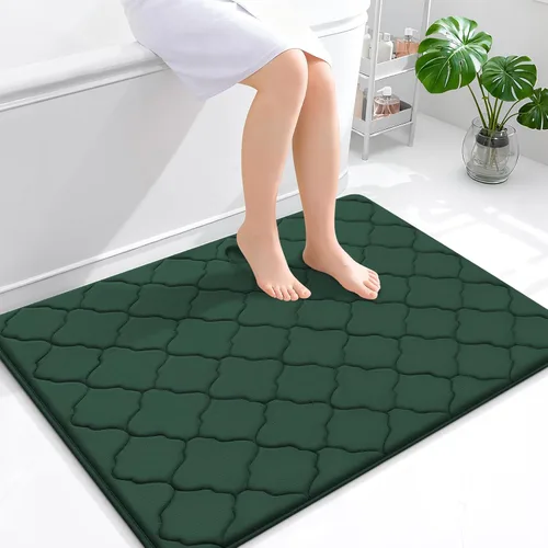 Miniatura 126 de OLANLY Alfombra de Baño de Espuma Viscoelástica de 24 x 16 pulgadas, Ultra Suave y Absorbente, Alfombras de Baño Antideslizantes, Cómodas, Lavables